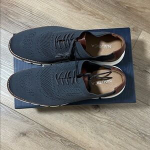 Nautica Men's Grey and Brown Loafers